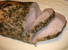 Orange glazed pork roast